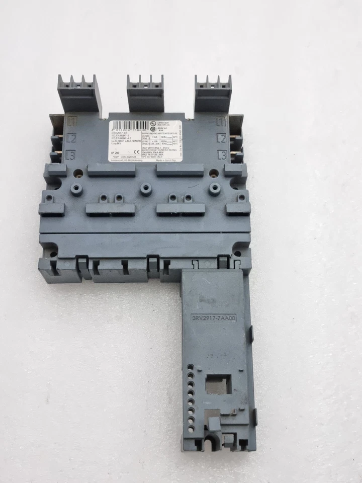 Siemens 3RV2917-4B Bsbar/Power Distribution Base Block for 3RV2